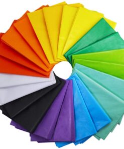 Supla 180 Sheets 36 Colors Tissue Paper Bulk Wrapping Tissue Paper Art  Rainbow Tissue Paper 20 x 26 for Art Craft Floral